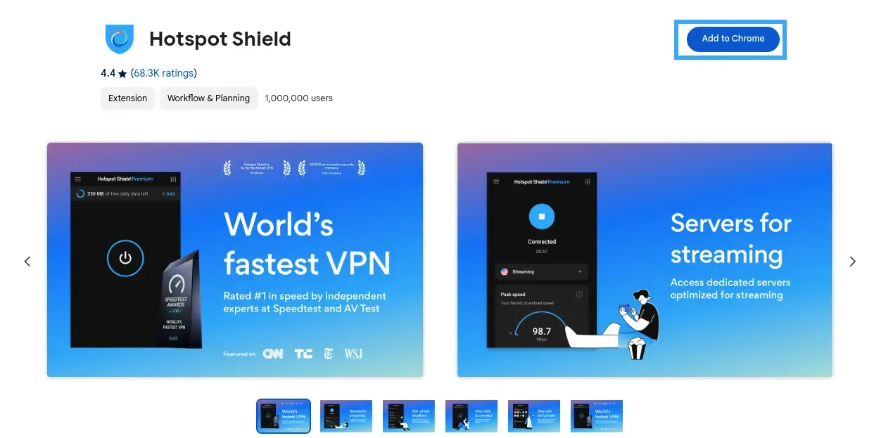 Cài đặt Hotspot Shield VPN trên máy tính